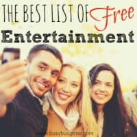 Free entertainment! Things to do for free when you’re trying to save money…