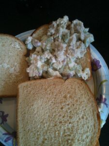 Chicken Salad sandwiches are quick and easy to make and cost effective too! busybudgeter.com