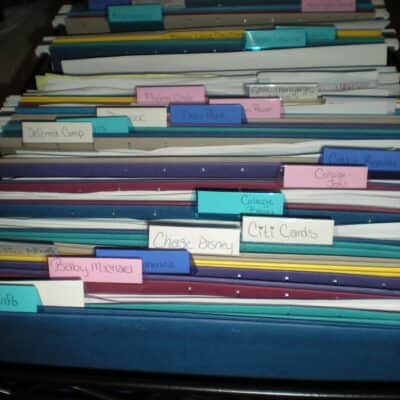 how to organize a home file cabinet