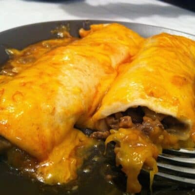 easy ground beef enchiladas