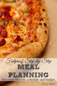 Fail-Proof Step by Step Meal Planning For Every Lifestyle, Schedule and Budget!