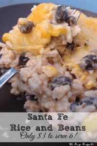 Santa Fe Rice and Beans: A delicious dinner for 6 for less than $3!