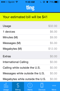 The savings from switching to Ting is $111/month for us!