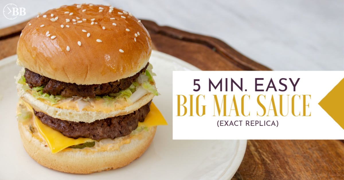 HOMEMADE BIG MAC WITH HOME MADE BIG MAC SAUCE RECIPE