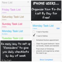 Organize Your To Do List Into a Calendar Check-list on Your iPhone!