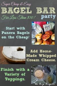 Bagel Bar Party for Less Than $10!