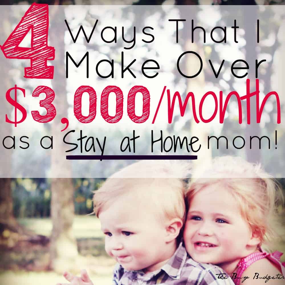 These are the side jobs that make me over $3,000 a month as a stay at home mom!