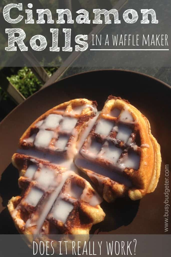 cinnamon rolls in a waffle maker, does it really work?