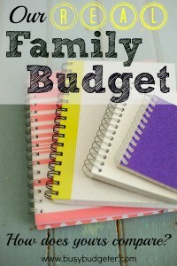 Sample Budget: Our Real Family Budget! 