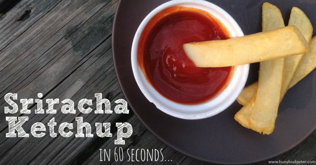 Sriracha ketchup is so easy to make at home!