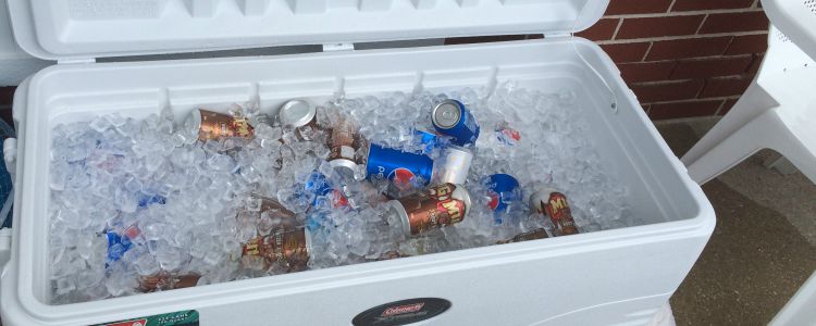 the shore- cooler of soda