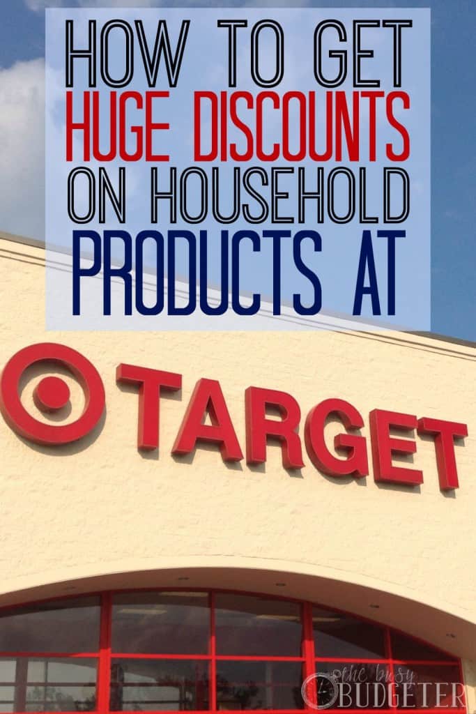 How to get huge discounts on household products at Target.