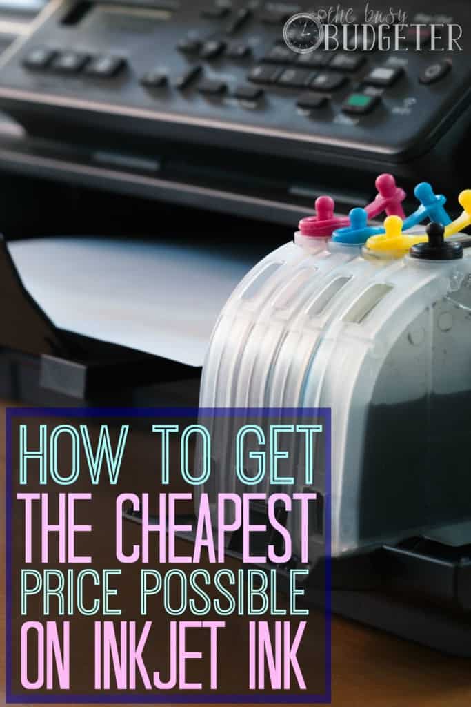 How to get the cheapest price possible on inkjet ink