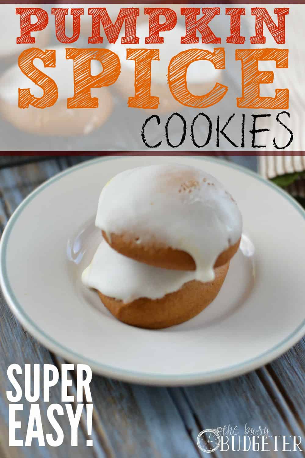 Pumpkin Spice Cookies (Super Easy!)