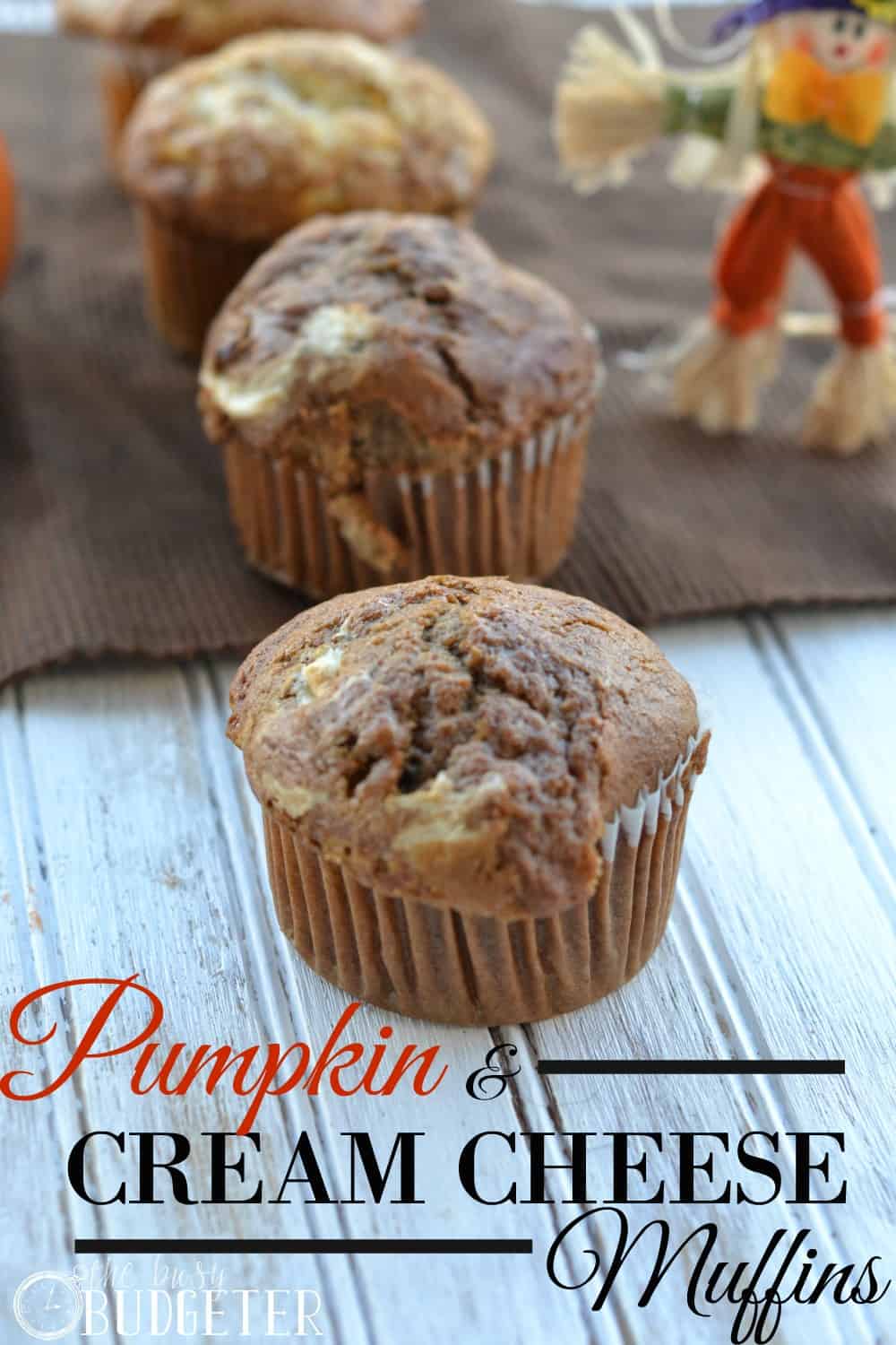 Pumpkin and cream cheese muffins