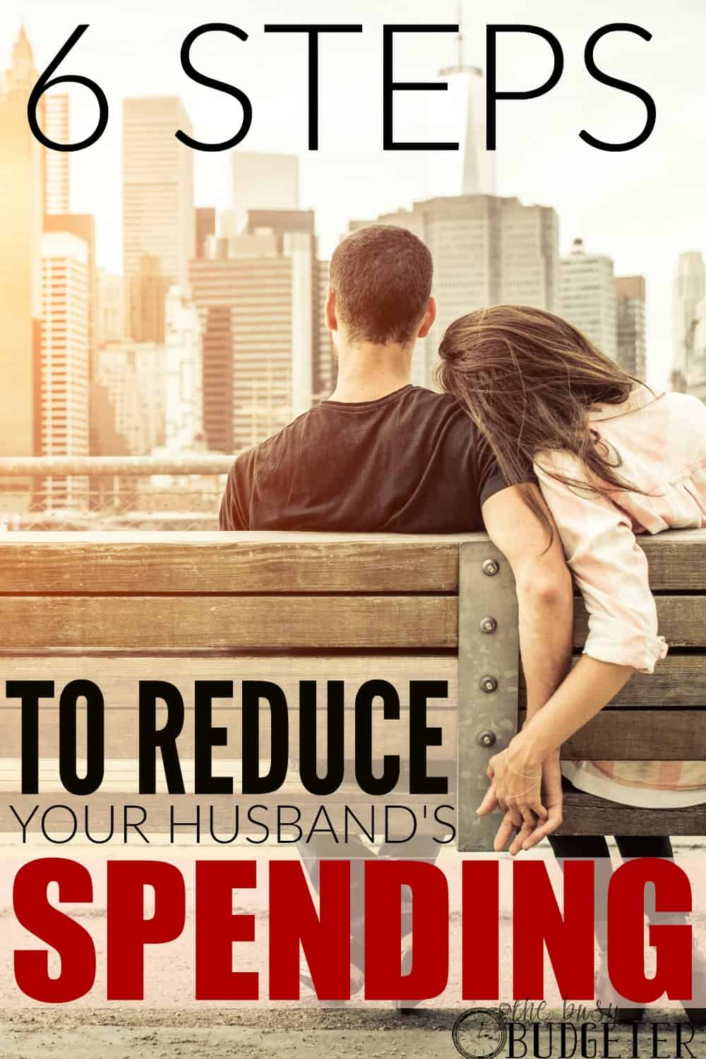 6 Steps to Reduce your Husband's Spending. * I was desperate! I'm so glad this worked. My husband doesn;t spend money out of control, but we just don't have a lot to spend. I've tried everything to get him to stop, but he just wouldn't. It was silly things, like coffee and lunch out. We had to get all the way to the step 6 but it worked! He hasn't gone off of our budget since! 