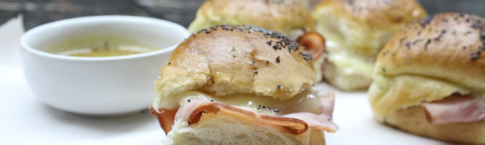 baked ham and cheese sliders