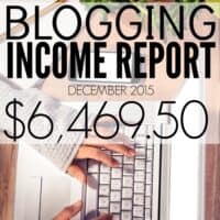 Blog Income Report: December 2015