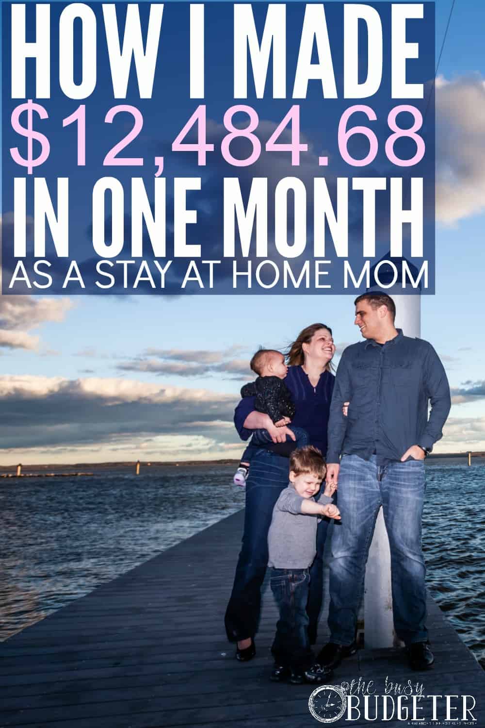 How I Made $12,484.68 in One Month as a Stay at Home Mom. I'm so impressed right now. I have a close friend that does this as well (about $6,000/month but still impressive). I know it's likely a lot of hard work, but totally worth it if I actually got to see my babies all day. I've looked at other ways to make money as a stay at home mom and I just see surveys and apps that save you money instead of making you money. Which, you can;t exactly pay for groceries on survey earnings. 