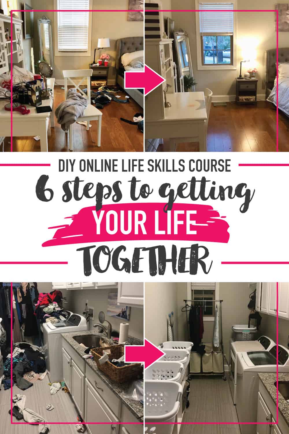 DIY Online Life Skills Course: 6 Steps to Getting Your Life Together. Finally a life skills course to help dig me out of this mess! How does anyone figure this out on their own?