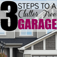 Three Steps to a Clutter free Garage!
