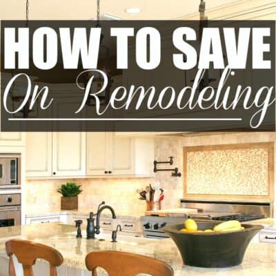 how to save on remodeling