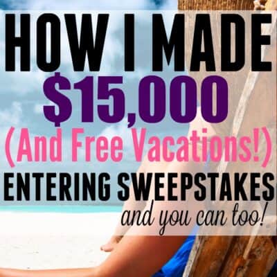 entering online sweepstakes