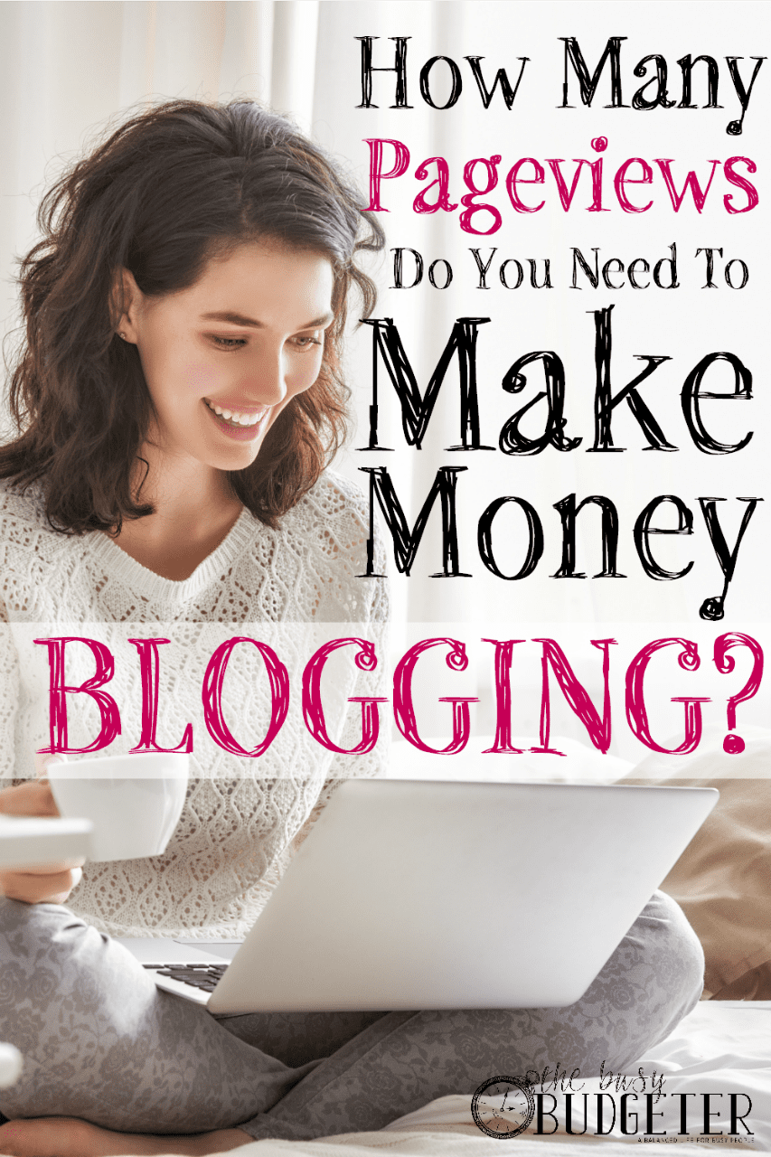 How Many Pageviews Do You Need to Make Money Blogging? WHERE HAS THIS BEEN ALL OF MY LIFE?!?!?!?!!? I've spent hours searching on google trying to figure out how much money I should be making on my blogger blog... I suspected I should be making a lot with 100,000 pageviews and now I know I'm right! This is insanely helpful! 