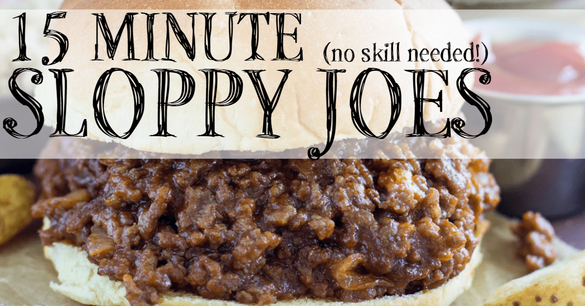 15 Minute Sloppy Joes - The Busy Budgeter