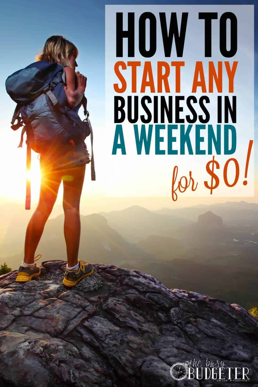 How to Create a Side Business With No Money This Weekend. WINNER! I did this and started a photography business 3 weeks ago. I've made $600. Not millions, but certainly better than if I were still researching endlessly and I'm getting experience as I grow. *stop thinking- start doing*