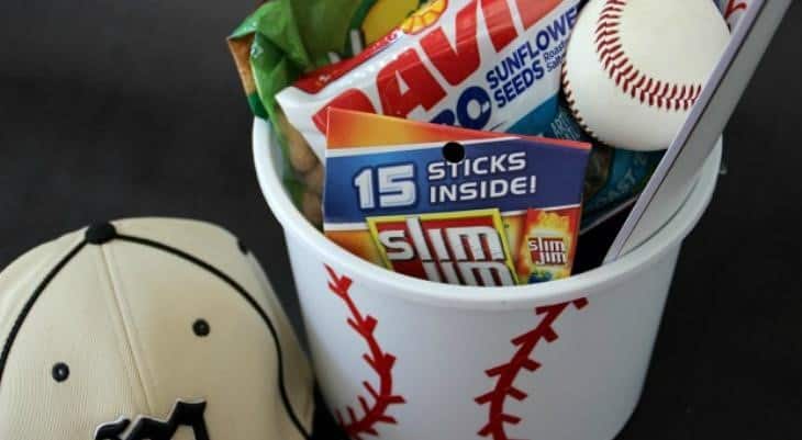 baseball mom gift basket