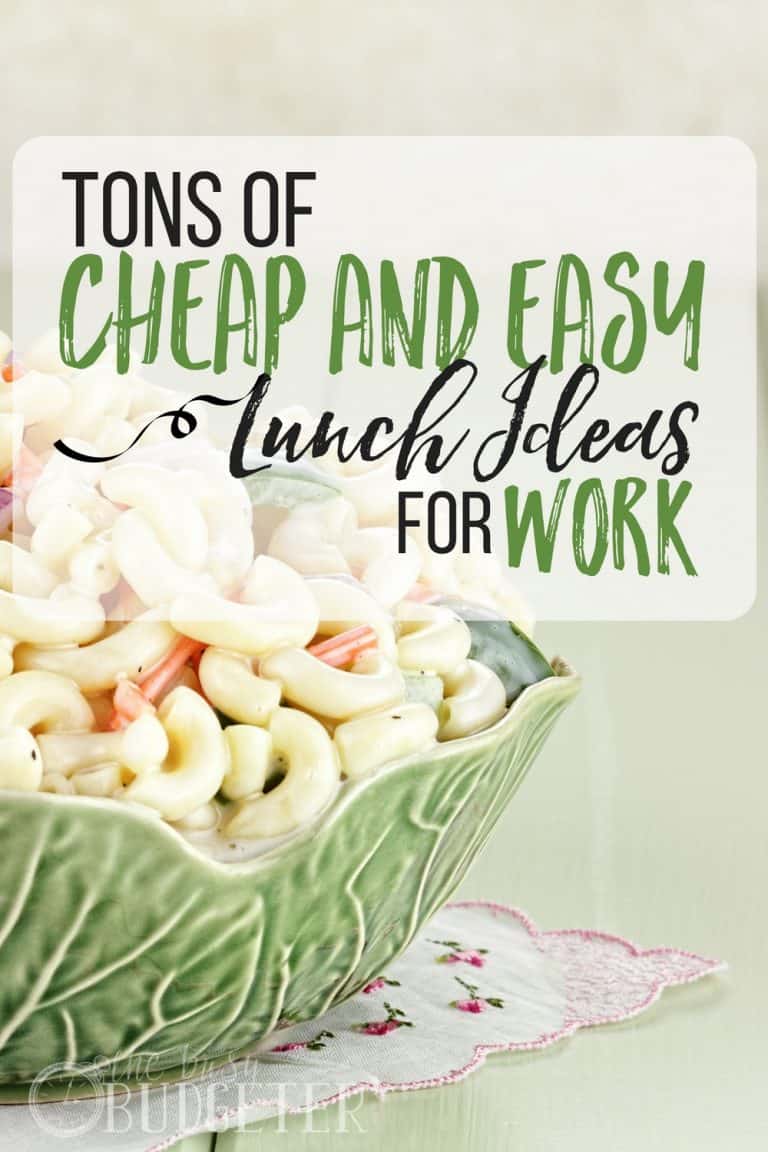 Cheap & Easy Lunch Ideas for Work - The Busy Budgeter