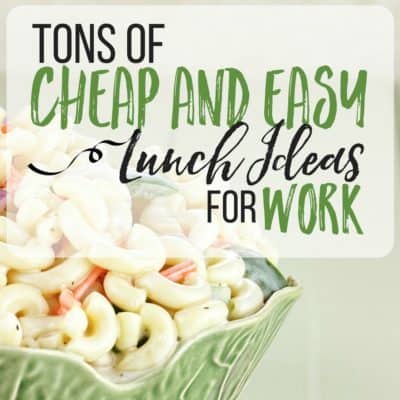 Good list of lunch ideas for work! I was running out of options and these were almost all winners!