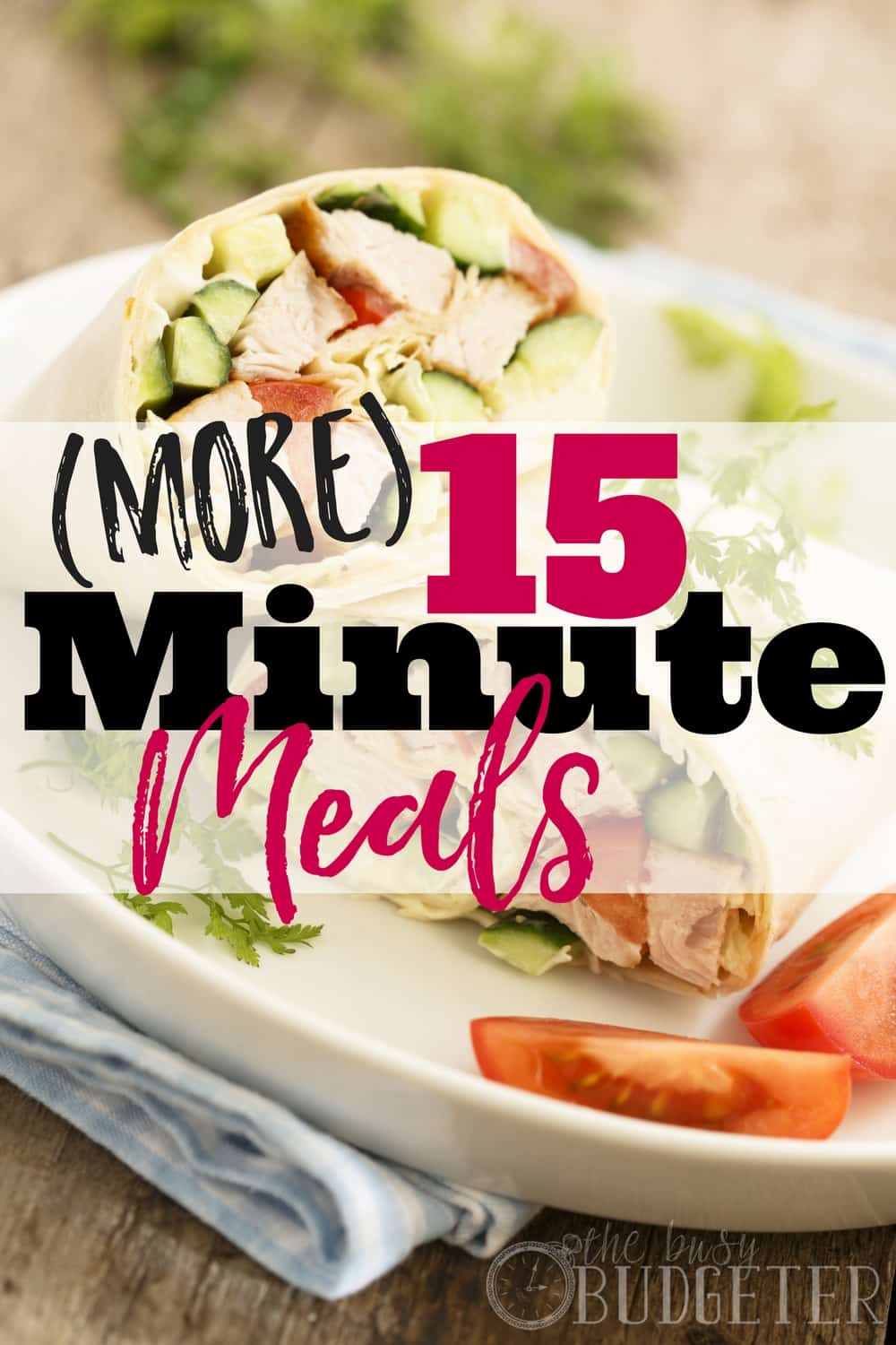 Not only are these quick and easy meals super yummy, but my kids LOVED them (and even the hubby approved!) If you are anything like me-- there are some days that you would PAY for someone to give you a list of awesome 15 minute meals! This is totally my new go-to list for dinner ideas!