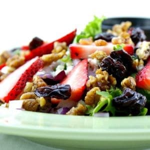 The whole family will be eating healthy and not even know it with this salad! Not a lot of quick family dinner recipes are the healthiest, but this is sure to please.