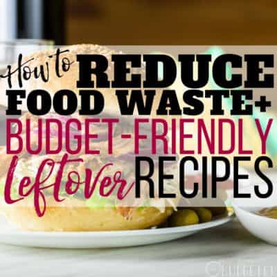 These ideas for how to reduce food waste by using leftovers are such a game changer for our grocery budget!! These recipes are easy to make, I always want ideas for how to use up leftovers, and BONUS-- I don't have to worry about what to make the kids for lunch!