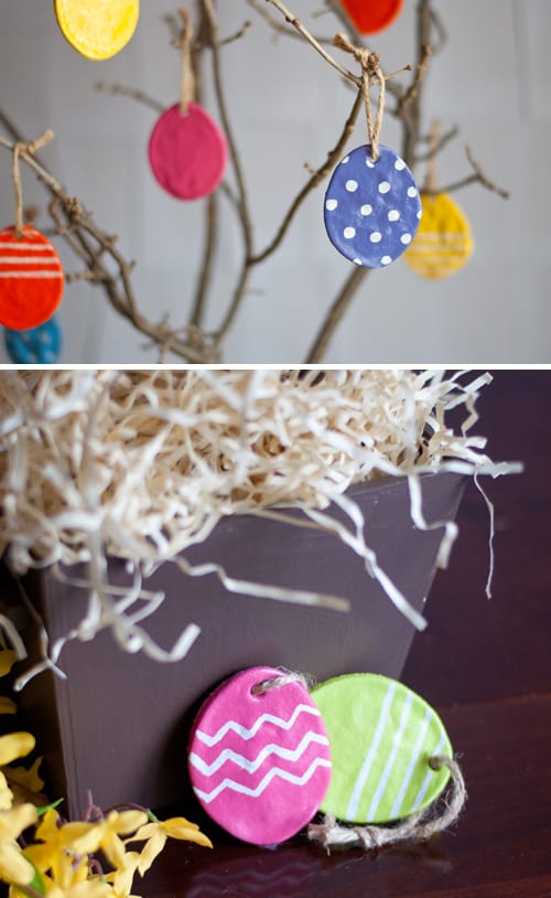 DIY Easter Crafts - these easter eggs are perfect to make because they last forever! They are so easy to make I love this tree - it's a great spring and easter design!