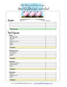 budgeting printables from pinterest