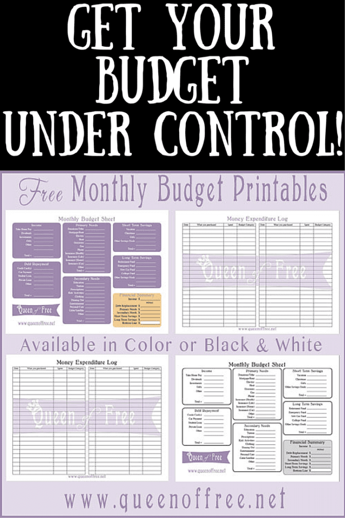 budgeting printables from pinterest