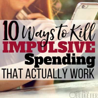 Impulsive spending is a huge problem in our household.. until we read this article. These tips were so easy to implement, it barely felt like we had to adjust our habits at all, win- win!!