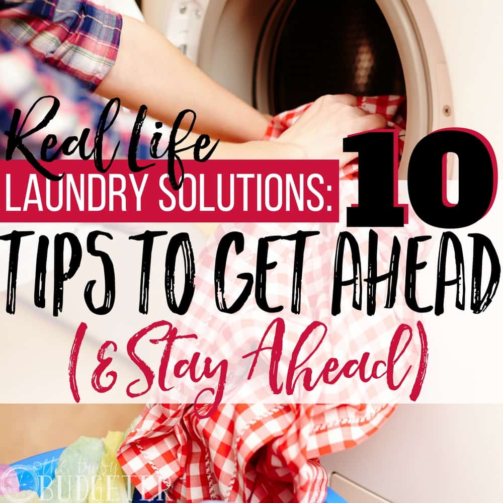 I really didn't think these tips would work for me. I almost always have five loads of laundry waiting to be folded but these laundry solutions were not only practical but super easy to implement! I almost can't believe that I'm actually caught up right now!! Let's hope it helps me keep my laundry a little more organized!