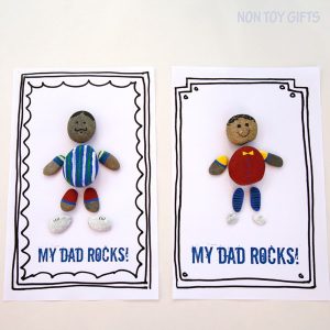 These cute DIY "dad rocks" are one of the best gifts for father's day - thoughtful, creative, and fun for kids to make!