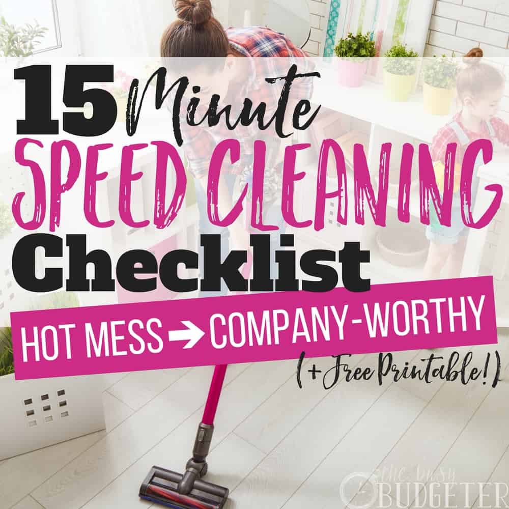 Free Printable : How to Speed Clean the House - Clean Mama