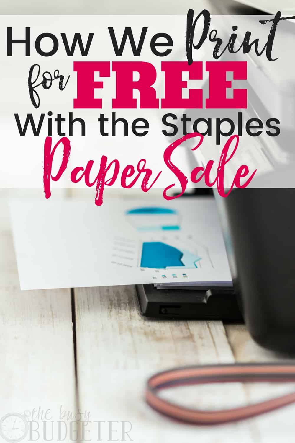 How We Print For FREE with the Staples Paper Sale!