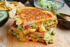 This bacon and guacamole grilled cheese is one of the most delicious, easy grilled cheese recipes that I'm so glad we tried! You can never go wrong with adding a little flair to this classic favorite. 