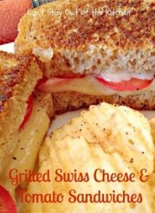 Nothing better to elevate easy grilled cheese recipes than adding some tomato and swiss! It's such a simple idea that totally transforms this classic. 