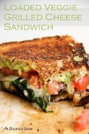 Wow! This easy grilled cheese recipe is a great way to pack veggies into a sandwich I know my kids will love! Grilled cheese is their favorite meal and I love that I can customize so many of these easy grilled cheese recipes for them!