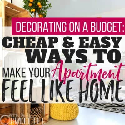 My tiny apartment didn't really feel like home...but with these 6 tips for apartment decorating on a budget, I was able to create a homey space I love!