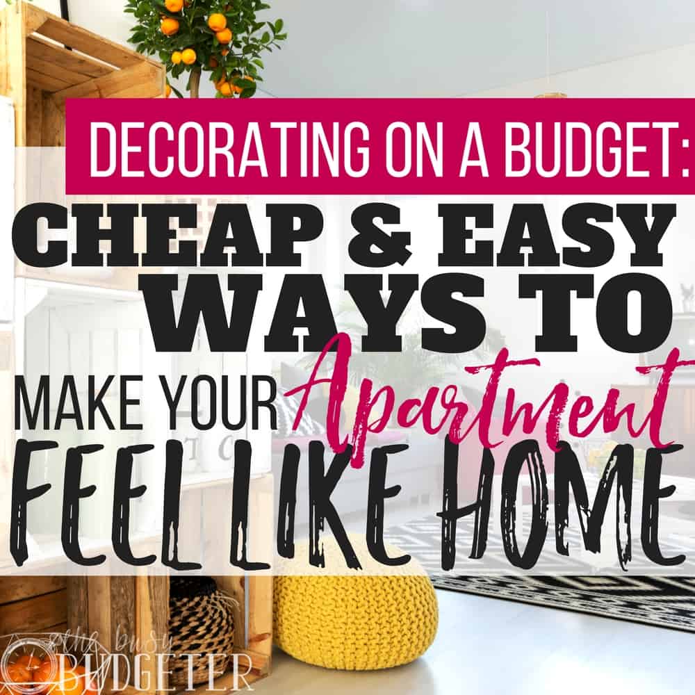 My tiny apartment didn't really feel like home...but with these 7 tips for apartment decorating on a budget, I was able to create a homey space I love!