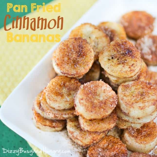 Looking for some easy dessert recipes? Try these fried cinnamon bananas. Sweet, delicious, and a perfect snack that my whole family loved when they tried it!